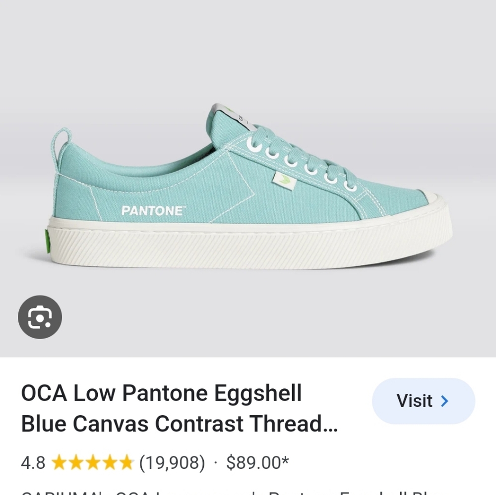 Cariuma OCA Low Tiffany Blue Pantone Collaboration